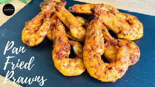 Spicy Pan Fried Prawns Recipe || Easy Shrimp Recipe