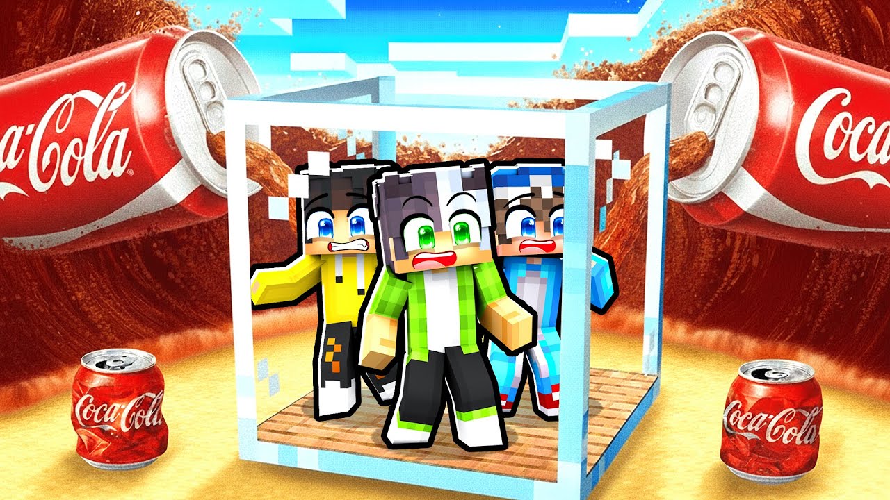 Tek Blokta COCA COLA Tsunamisinde Hayatta Kaldım!🥤| Minecraft