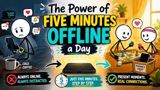 The Power of Five Minutes Offline | Learn English Through Stories