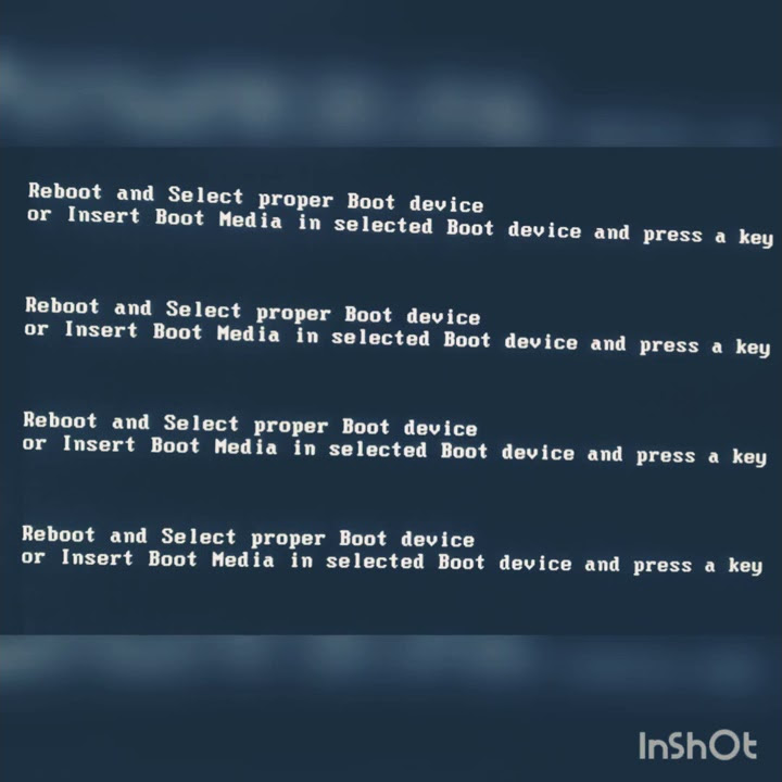 Перевод reboot and select proper boot device