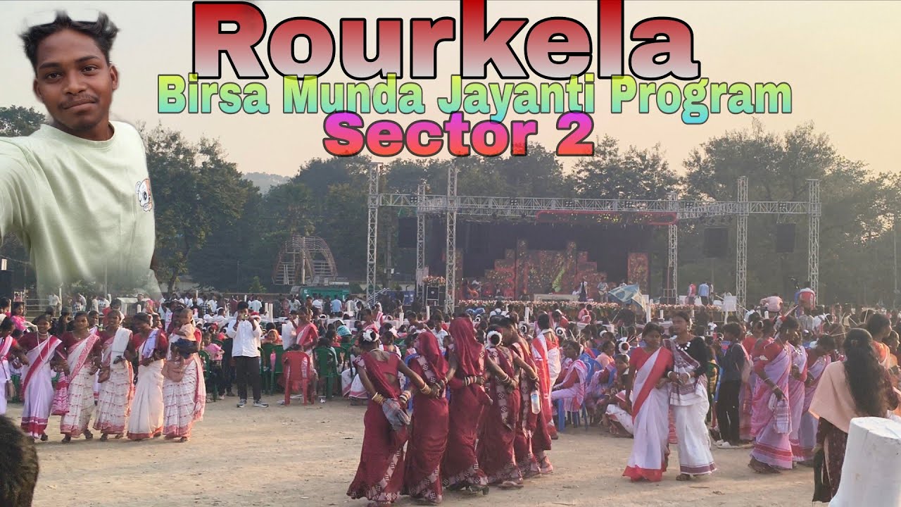 Birsa Munda jayanti Raurkela.sector 2mein program horaha hai  #minivlog #DEEPAKLAKRAVLOGS #SUBSCRIBE