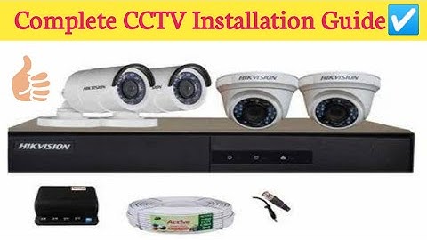 CCTV camera Complete Installation With DVR @LiveElectricalSupport
