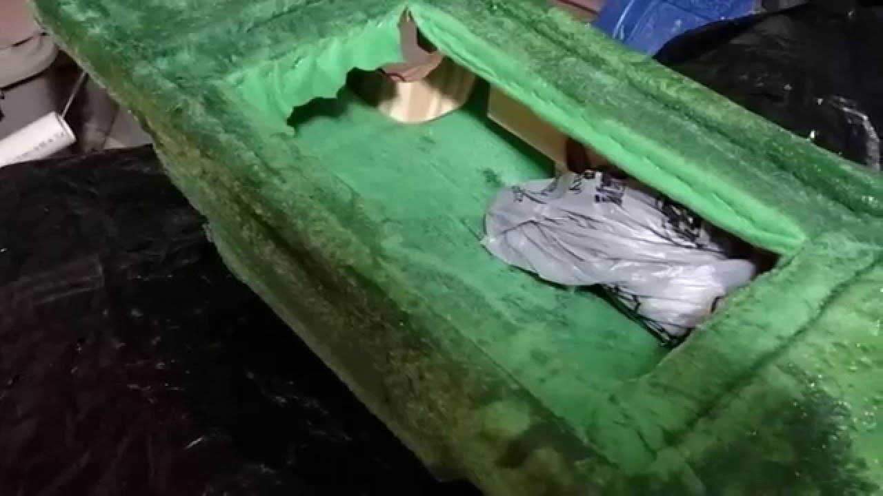 Part 14 - ATV fiberglass speaker box, mounted the radio to apply fiberglass over mistake.