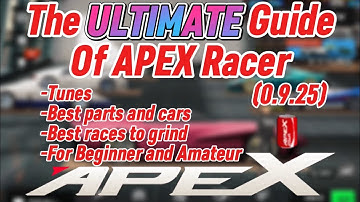 The ULTIMATE Guide of APEX Racer!! (0.9.25+) |Tutorial for Beginners|