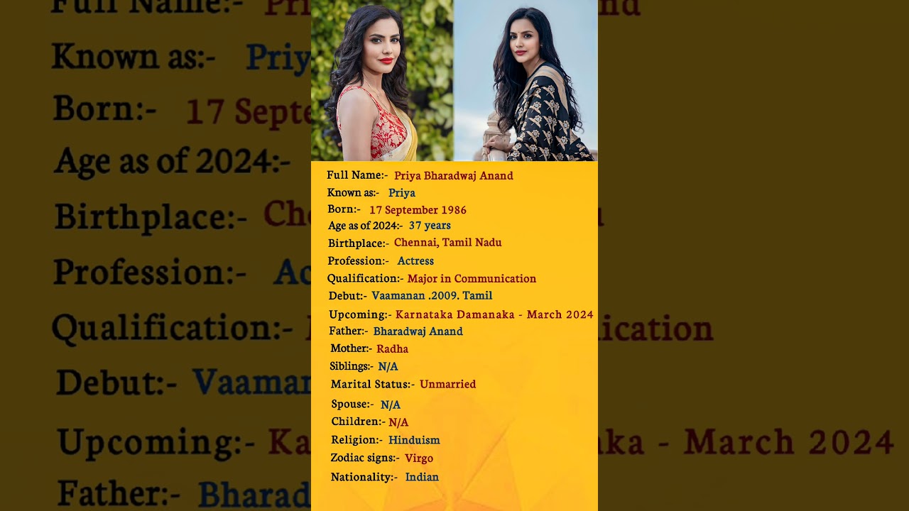 Priya Anand | 🔥🔥🔥 | Biography 
