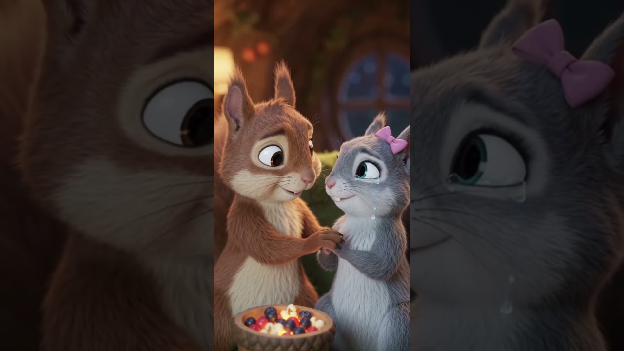 🐿️💕 Squirrel Movie Night! 🎬🍿#SquirrelLove #CuteAnimals #MovieNight #FunnyAnimals #Cute #shortsfeed