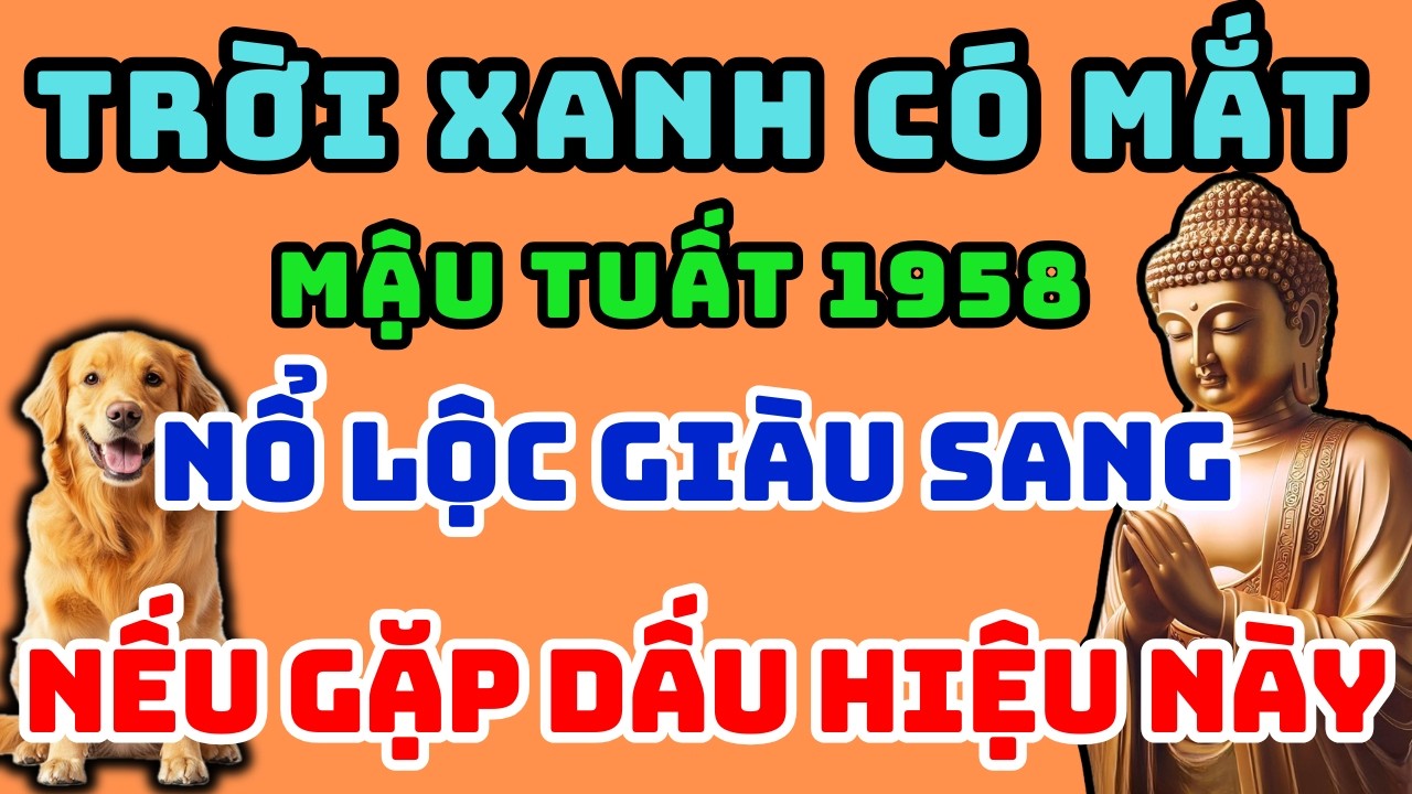 Trời Xanh Có Mắt, Mậu Tuất 1958 Gặp 1 trong 8 dấu hiệu này Trời Xanh An Bài, Hậu Vận Giàu Sang