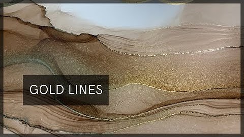 How to Create Lines With Alcohol Ink Paintings