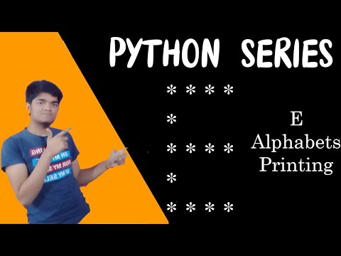 How to print E shape in python | Python Series | Part-2 | Animesh.045 | Annie Study