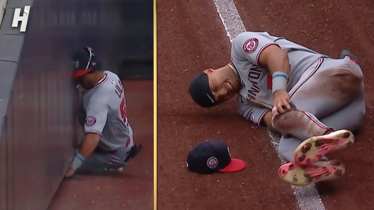 ЖЁСТКОЕ СТОЛКНОВЕНИЕ! Дейлен Лайл врезается в стену, когда Маллинс бросает мяч.