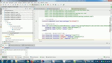 SpringMVC 06 异常处理及拦截器   043SpringMVC拦截器之拦截器入门代码