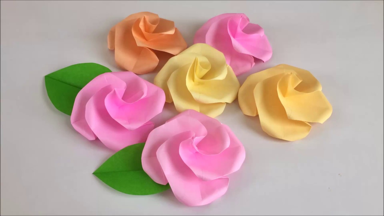 折り紙 バラ 薔薇の簡単な折り方 作り方18選 立体 難しい Belcy