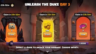 Which Gate Has Best Rewards Unleash The Duke Day 3 Clash Of Clans Unleash The Duke Day 3 Door