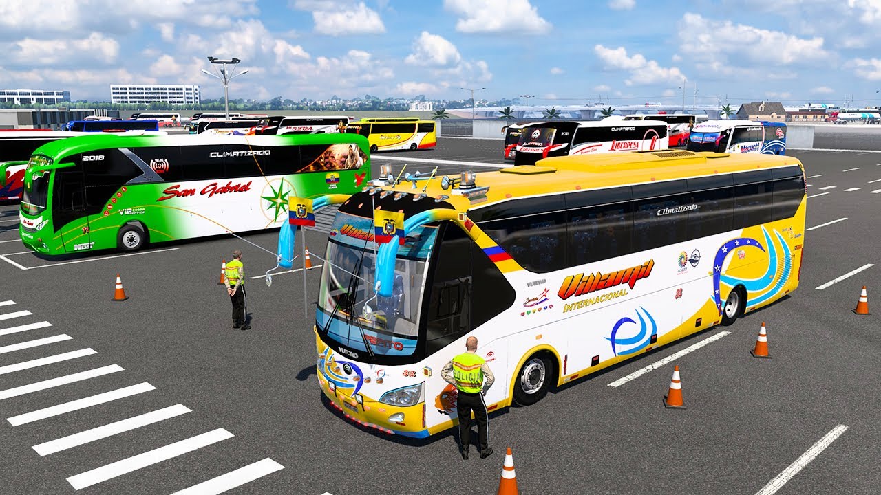 TERMINAL DE GUAYAQUIL A LA CONCORDIA EN EL BUS YUTONG ZK6129H ECUADOR American Truck Simulator