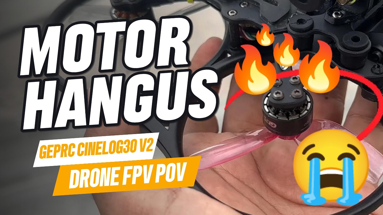 TIBA-TIBA MOTOR DRONE HANGUS⁉️ #drone #dronecrash #burnout