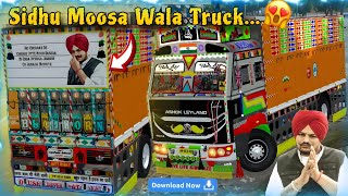 Ashok Leyland Truck Mod | Sidhu Moosa Wala | Super Modified Truck #bussid #sidhumoosewala