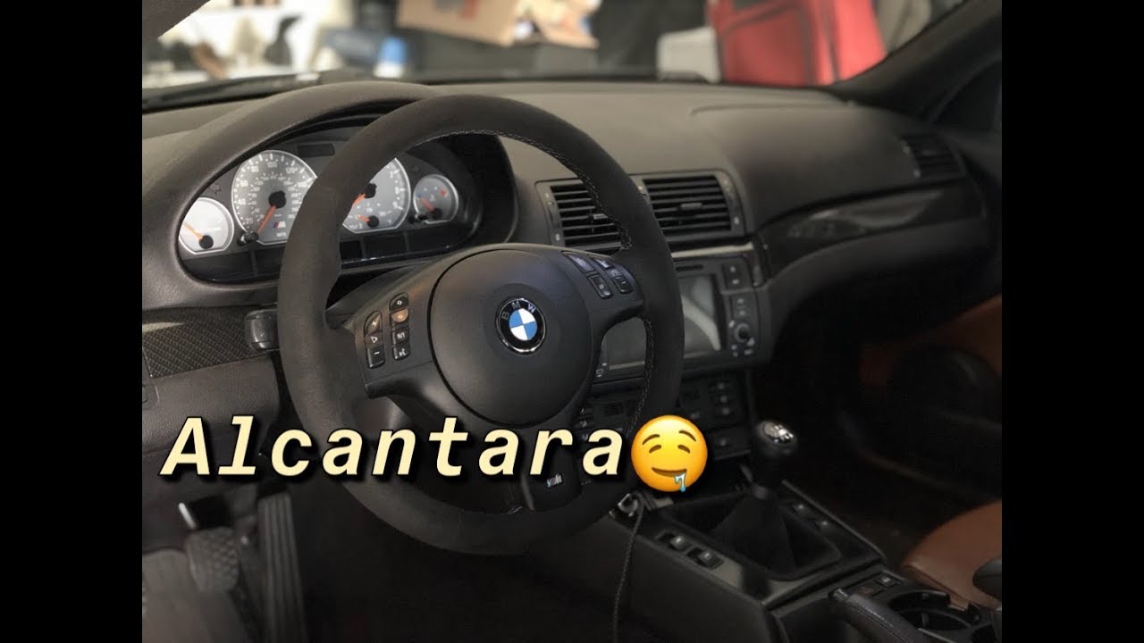 E46 M3 Gets a NEW Alcantara Steering Wheel YouTube