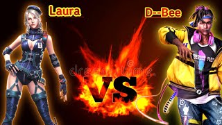 Free fire Laura vs Dbee who is best | Ability Test Laura vs Dbee Wealth
