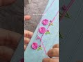 this border embroidery design so cute so elegant trendy design #shortsvideo #embroiderylover #diy