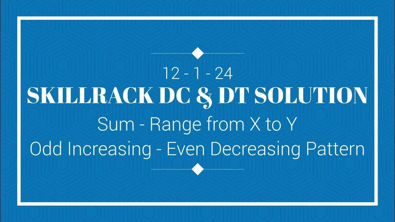 SKILLRACK DAILY CHALLENGE AND DAILY TEST SOLUTION | 12-01 | C++ | Java ...