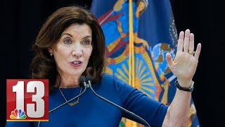 Hochul at the Capital Region Crime Analysis Center