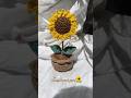 Crochet Sunflower Pot🌻#crochet #shorts #shortsfeed #explore #trending #viral #trend #vlog #art #diy
