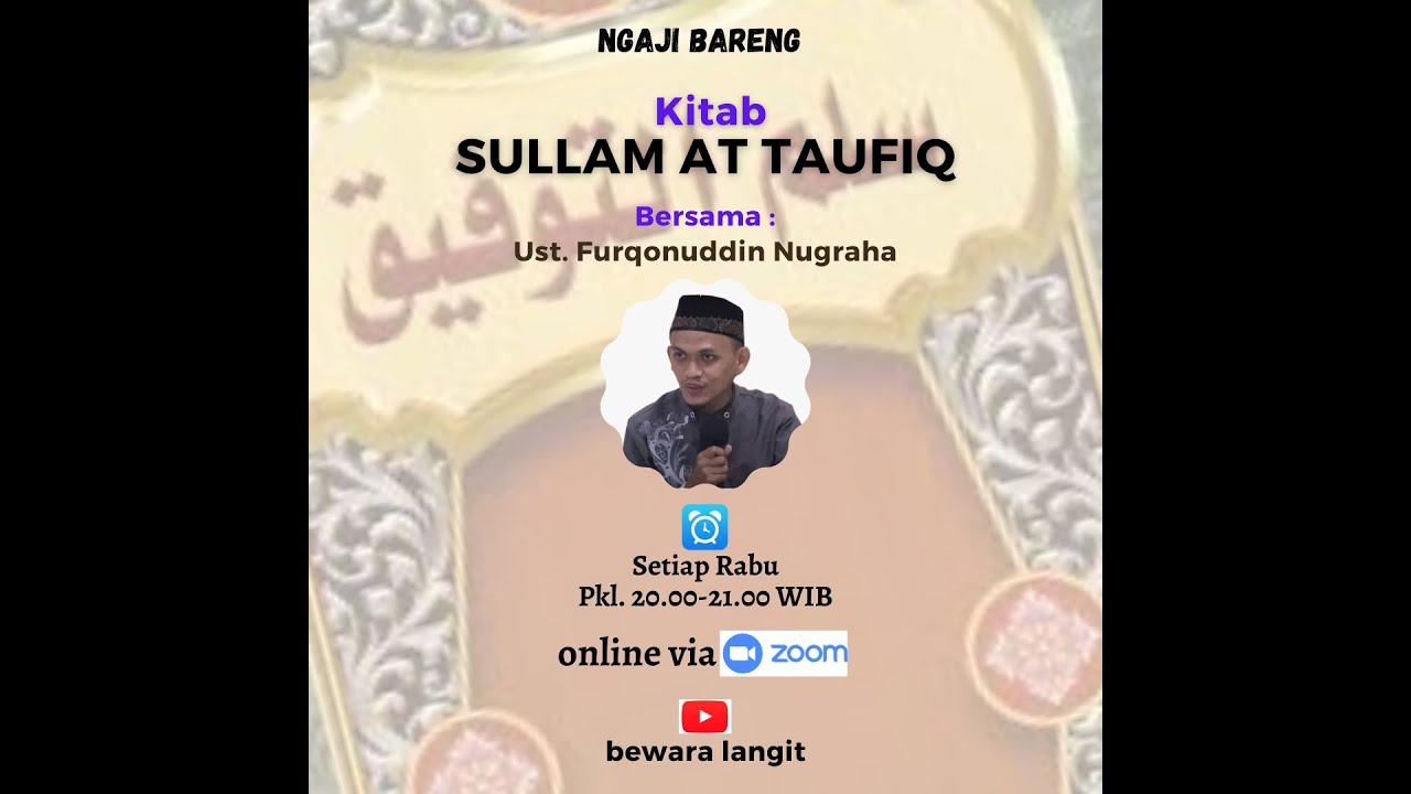 Ngaji Bareng #43 Sullam Taufiq : Ragam Maksiat Lisan (Bag-3)