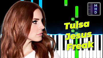 Lana Del Rey - Tulsa Jesus Freak (Piano Tutorial Easy)