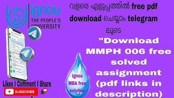 MMPH 006 free solved assignment pdf links in description