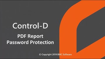 Control-D PDF Report Password Protection