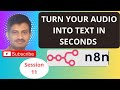 Speech to Text Automation with n8n – Convert Audio to Text Seamlessly in 10 Mins