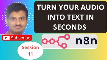 n8n: Audio → Text Conversion in 8 Mins