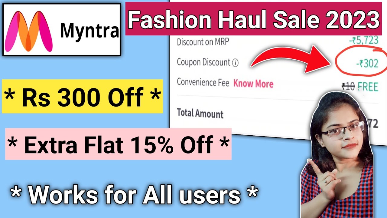 🔥 Myntra Rs 300 Off + 15 Off 🔥ll myntra coupon code 2023 l myntra