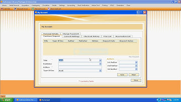 Library Package-library management software - My Account