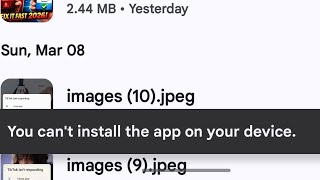 How to fix you can't install this app on your device problem 2026