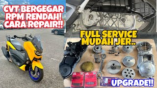 #903 CVT NMAX V2 2023 BERGEGAR😭| CARA REPAIR SERVICE KAW2~~