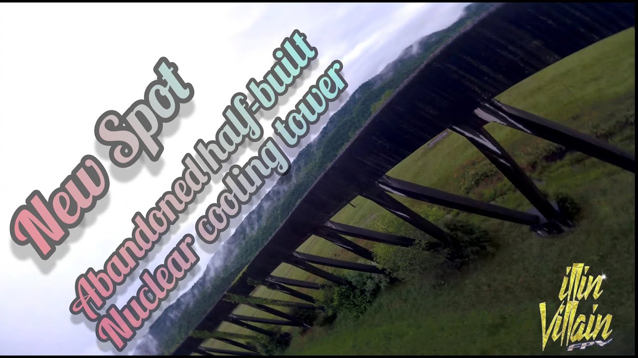 Checking out a new fly spot, an abandoned half built nuclear cooling tower. 🔥