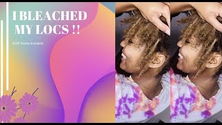 I BLEACHED MY LOCS | Demo & Steps to bleaching your locs 2020