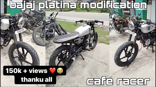 Bajaj Platina Modification Cafe Racer Kamal Automobiles Talwara Punjab