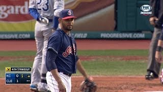 Salazar pitches 4 1/3 frames, whiffs six