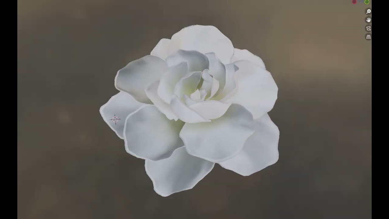 realastic 3d Gardenia Flower model
