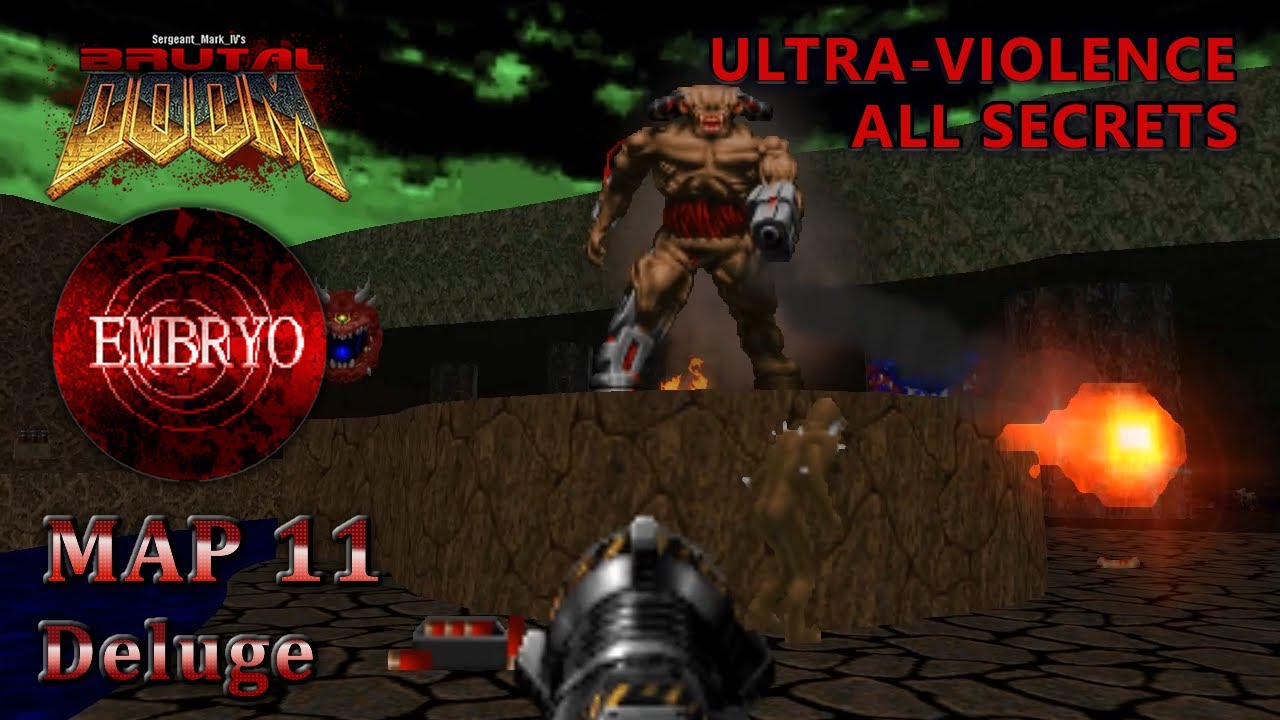 Doom 2 - Embryo - Map 11 - Ultra-Violence - All Secrets - YouTube
