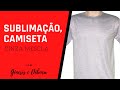 Sublimação camiseta cinza mescla