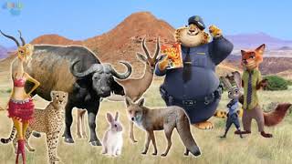 Zootopia Finger Family Real Animals Nursery Rhymes For Children