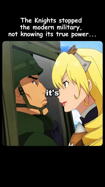 The Knights stopped the modern military☠️ #anime #shorts