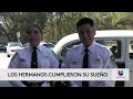 Hijos de inmigrantes cumplen su sueño de ser policía