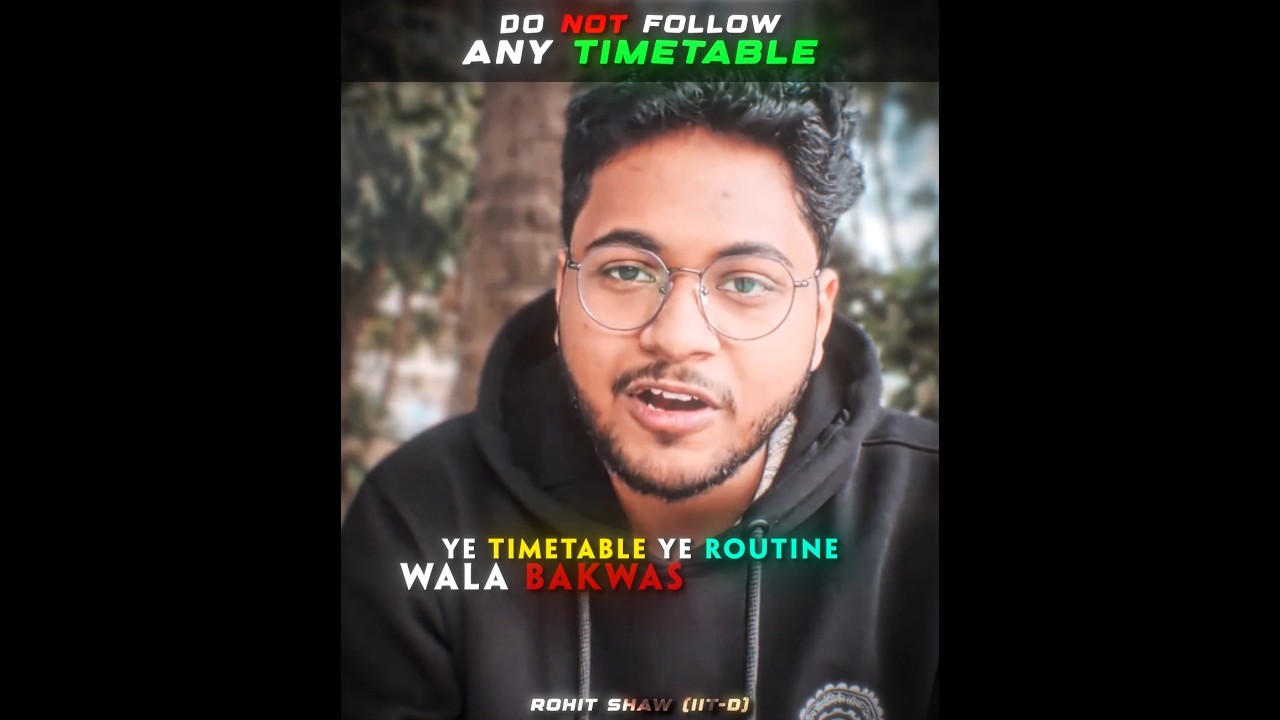 How to have a Study Routine Like a TOPPER  | #shorts #jeemains #jee #study #topper