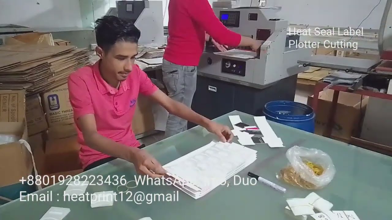 Heat Seal Label Plotter Cutting