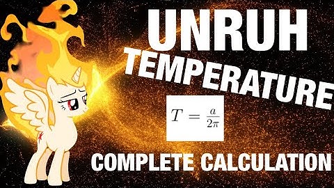 Unruh Temperature (Quantum Field Theory 2l)😎