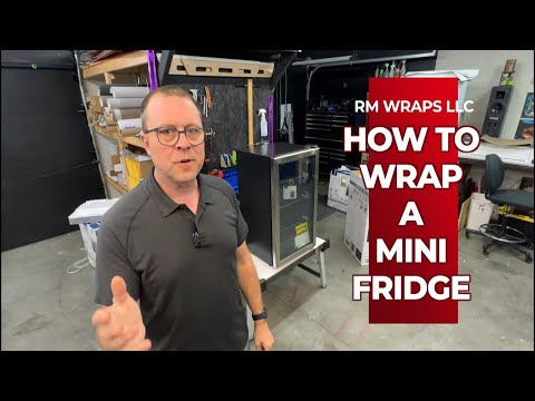 How to wrap a mini fridge using a custom 3M vinyl print